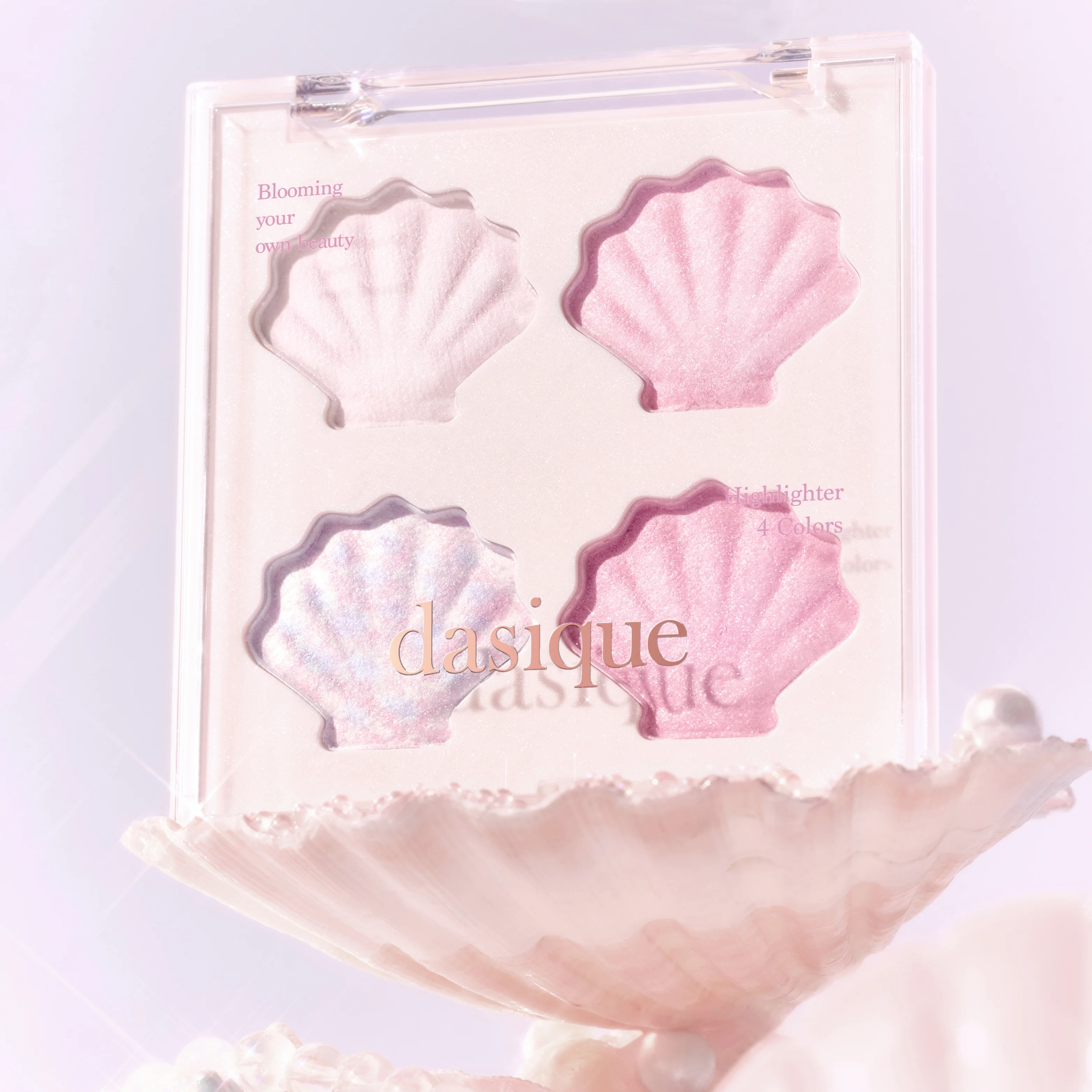 Shine Glowy Highlighter Palette #01 Twinkle Mermaid - Image 4